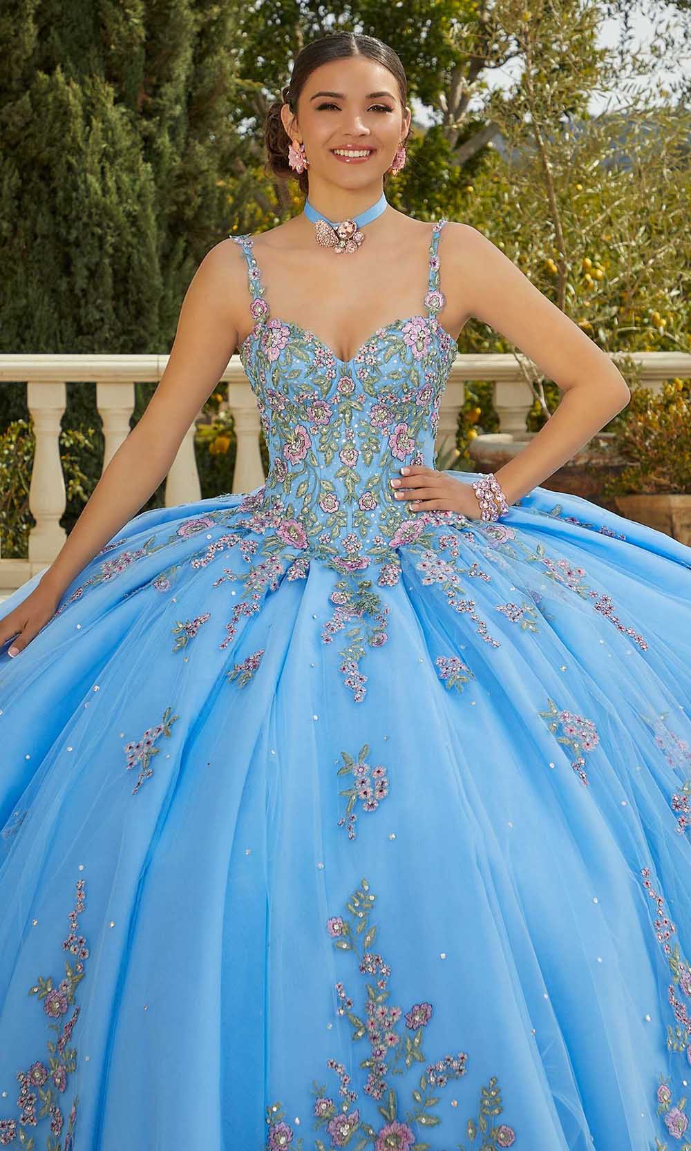 Vizcaya by Mori Lee 89435 - Floral Applique Ballgown