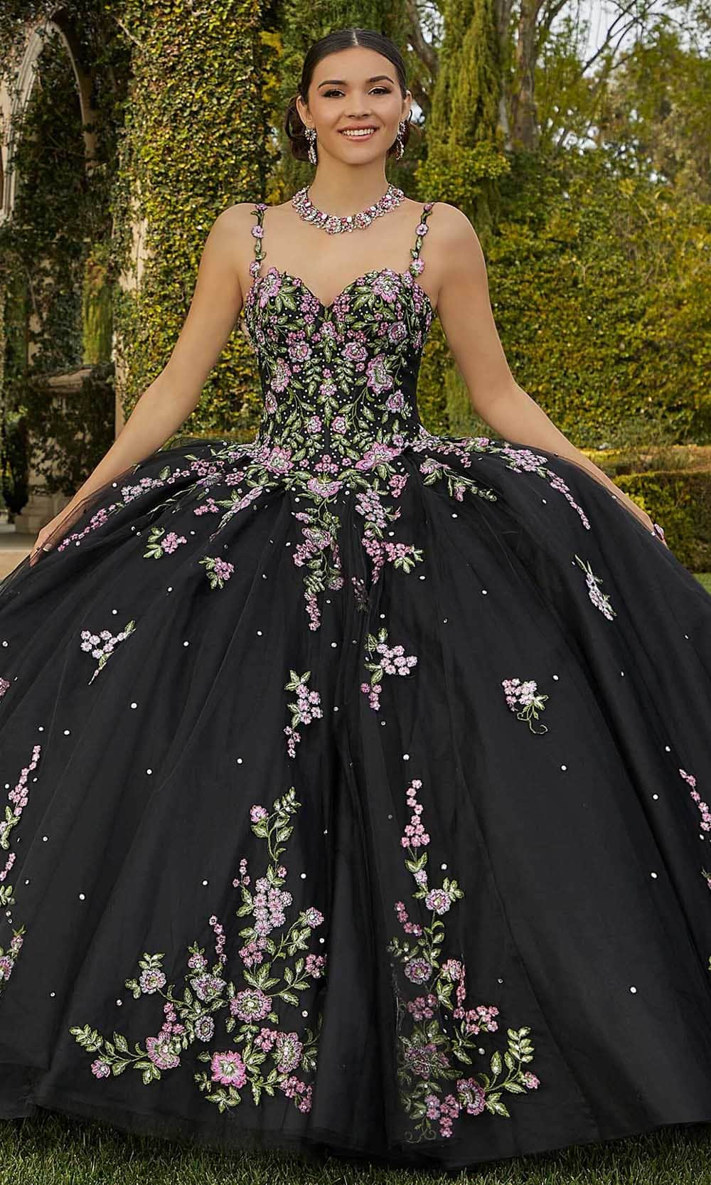 Vizcaya by Mori Lee 89435 - Floral Applique Ballgown