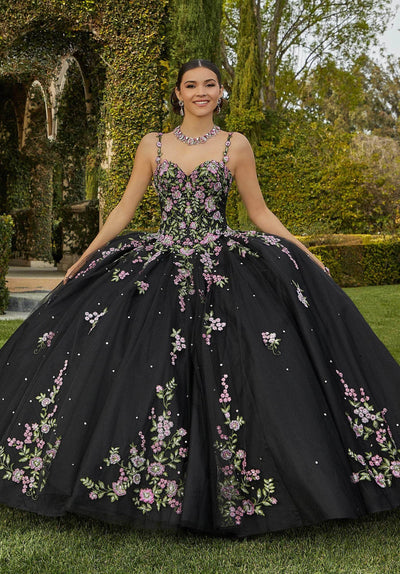 Vizcaya by Mori Lee 89435 - Floral Applique Ballgown