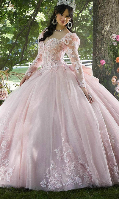 Vizcaya by Mori Lee 89443 - Strapless Embroidered Ballgown Ball Gown 00 /  Blush