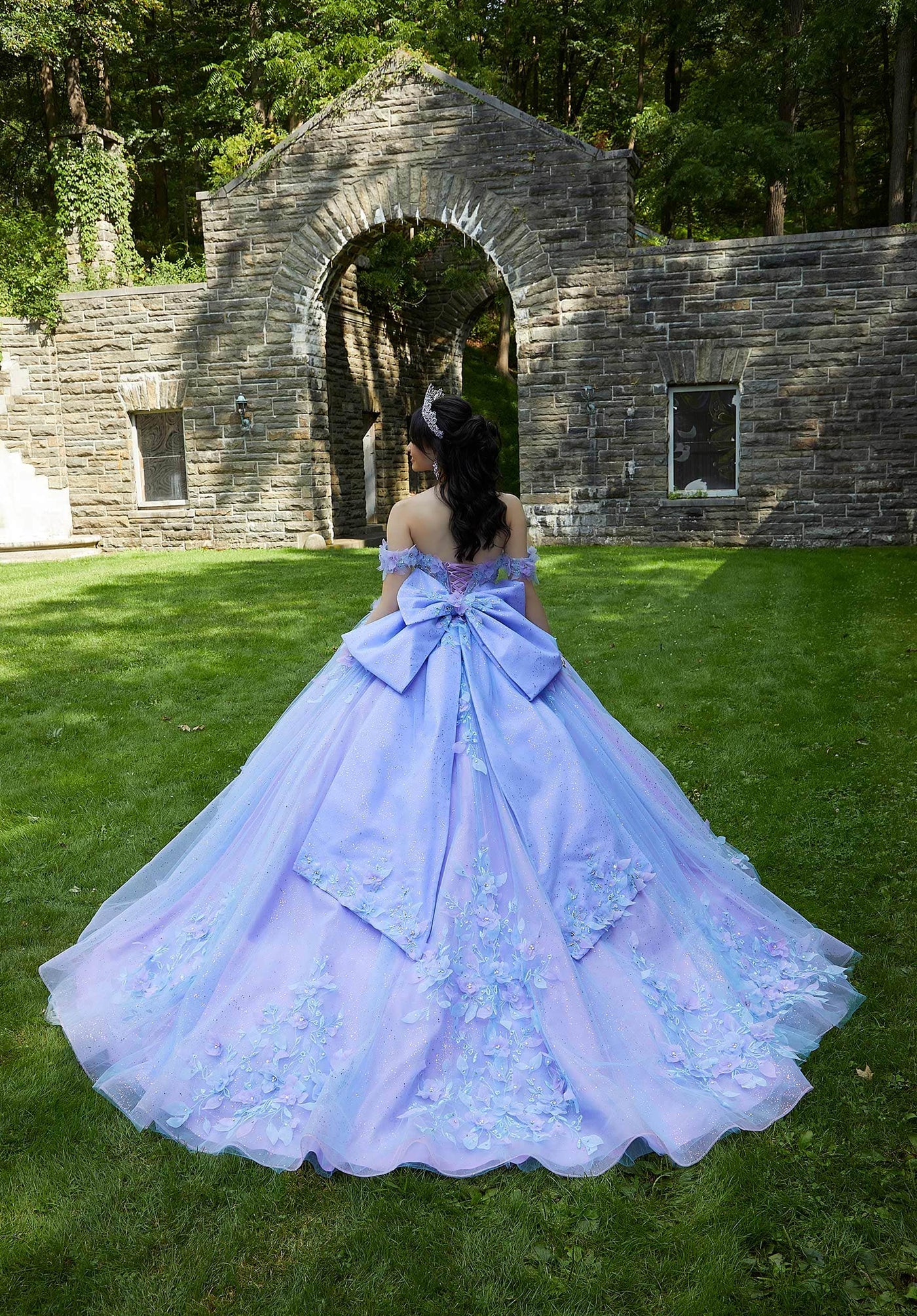 Vizcaya by Mori Lee 89448 - 3D Floral Embellishments Corset Bodice Ballgown Ball Gown