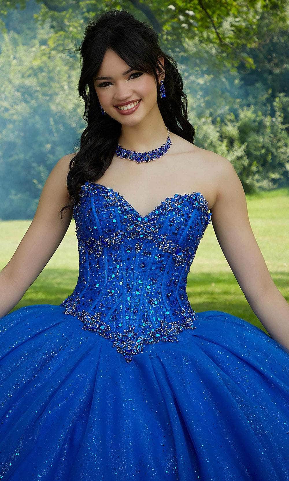 Vizcaya by Mori Lee 89453 - Jewel Beaded Sweetheart Neck Ballgown Ball Gown